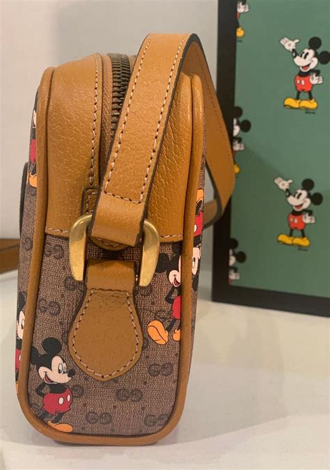 gucci mickey head bag|Gucci mickey mouse shoulder bag.